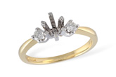 A032-76018: LDS SEMI DIA RING .14 TW
