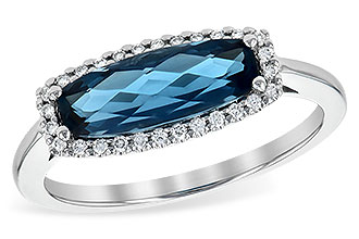 A217-32445: LDS RG 1.79 LONDON BLUE TOPAZ 1.90 TGW