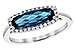 A217-32445: LDS RG 1.79 LONDON BLUE TOPAZ 1.90 TGW