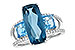 A217-33318: LDS RG 6.40 TW BLUE TOPAZ 6.67 TGW