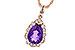 A217-35118: NECKLACE 1.53 AMETHYST 1.68 TGW (10x7 PS)