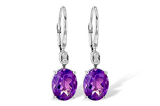A217-36009: EARR 2.85 TW AMETHYST 2.90 TGW (9x7MM AMY)