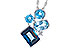 A300-06963: NECK 3.08 BLUE TOPAZ TW 3.11 TGW