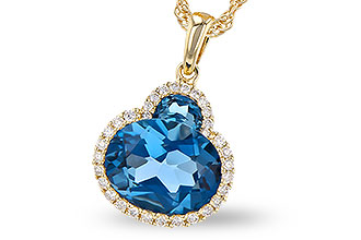 A300-06990: NECK 2.86 LONDON BLUE TOPAZ 3.00 TGW (10X8 OVAL)