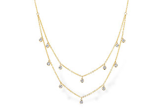 A300-92445: NECKLACE .22 TW (18 INCHES)
