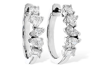 A300-97872: EARRINGS .70 TW FANCY CUT DIAS