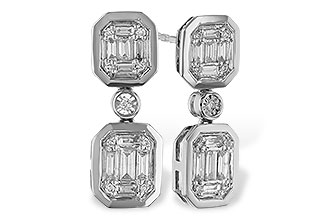 A301-82427: EARRINGS .38 BAG .45 TW