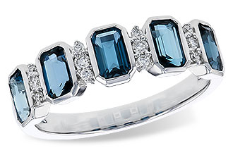 A301-85127: LDS RG 1.46 TW LONDON BLUE TOPAZ 1.58 TGW