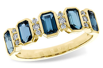 A301-85127: LDS RG 1.46 TW LONDON BLUE TOPAZ 1.58 TGW