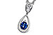 A301-85145: NECKLACE .21 SAPPHIRE .27 TGW (4x3 SAPP)