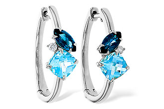 A301-86009: EARRINGS 1.82 TW BLUE TOPAZ 1.86 TGW