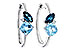 A301-86009: EARRINGS 1.82 TW BLUE TOPAZ 1.86 TGW