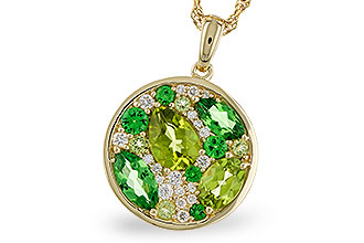 A301-86027: NECK 2.20 TW SEMI-PRECIOUS (TSAV, PER) 2.37 TGW