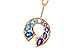 A301-86054: NECKLACE 1.77 SEMI-PREC (AMY & BT) 1.90 TGW