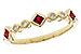 A301-86081: LDS WED RG .22 RUBY .27 TGW