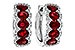 A301-88818: EARRINGS 2.20 TW RUBY 2.45 TGW