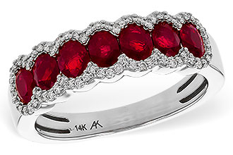 A301-89654: LDS WED RG 1.40 TW RUBY 1.57 TGW