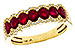 A301-89654: LDS WED RG 1.40 TW RUBY 1.57 TGW