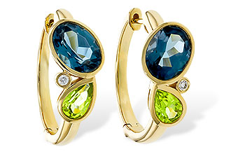 A301-90609: EARRINGS 2.97 SEMI-PREC (PER,LBT) 3.00 TGW