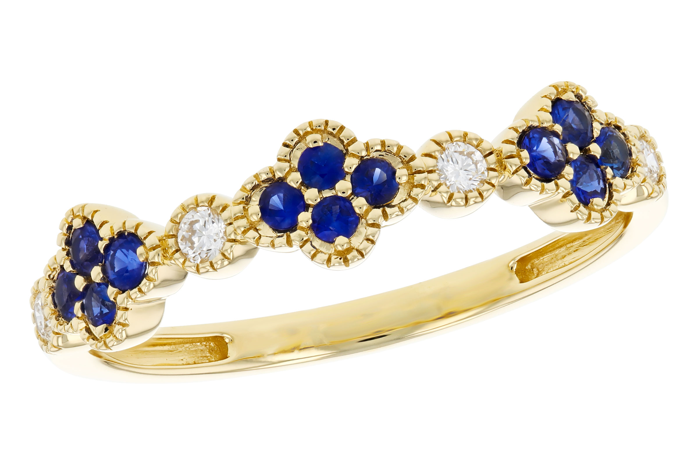 A302-76027: LDS WED RG .23 TW SAPPHIRE .31 TGW