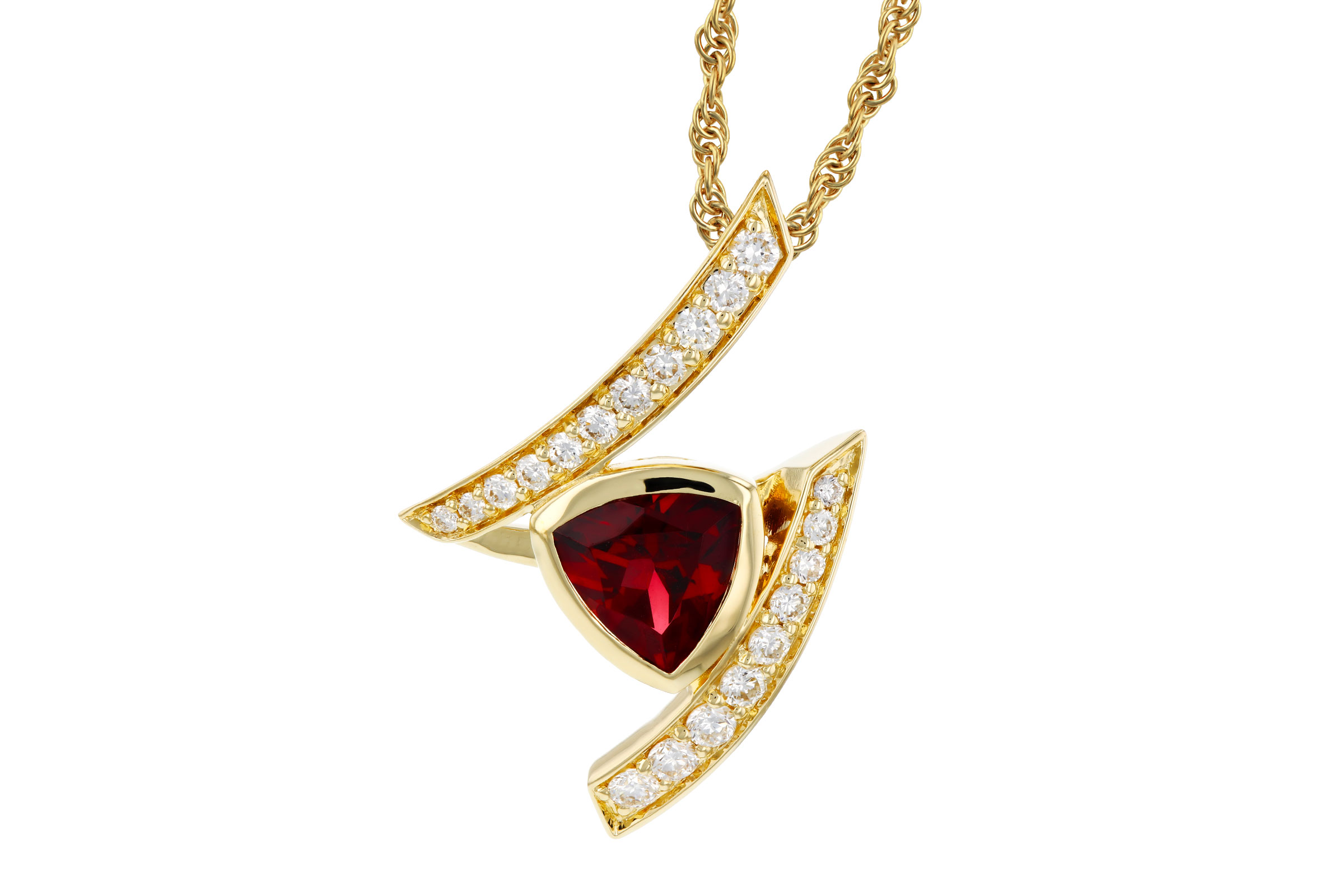 A302-76054: NECKLACE .84 GARNET 1.03 TGW (6MM GAR)