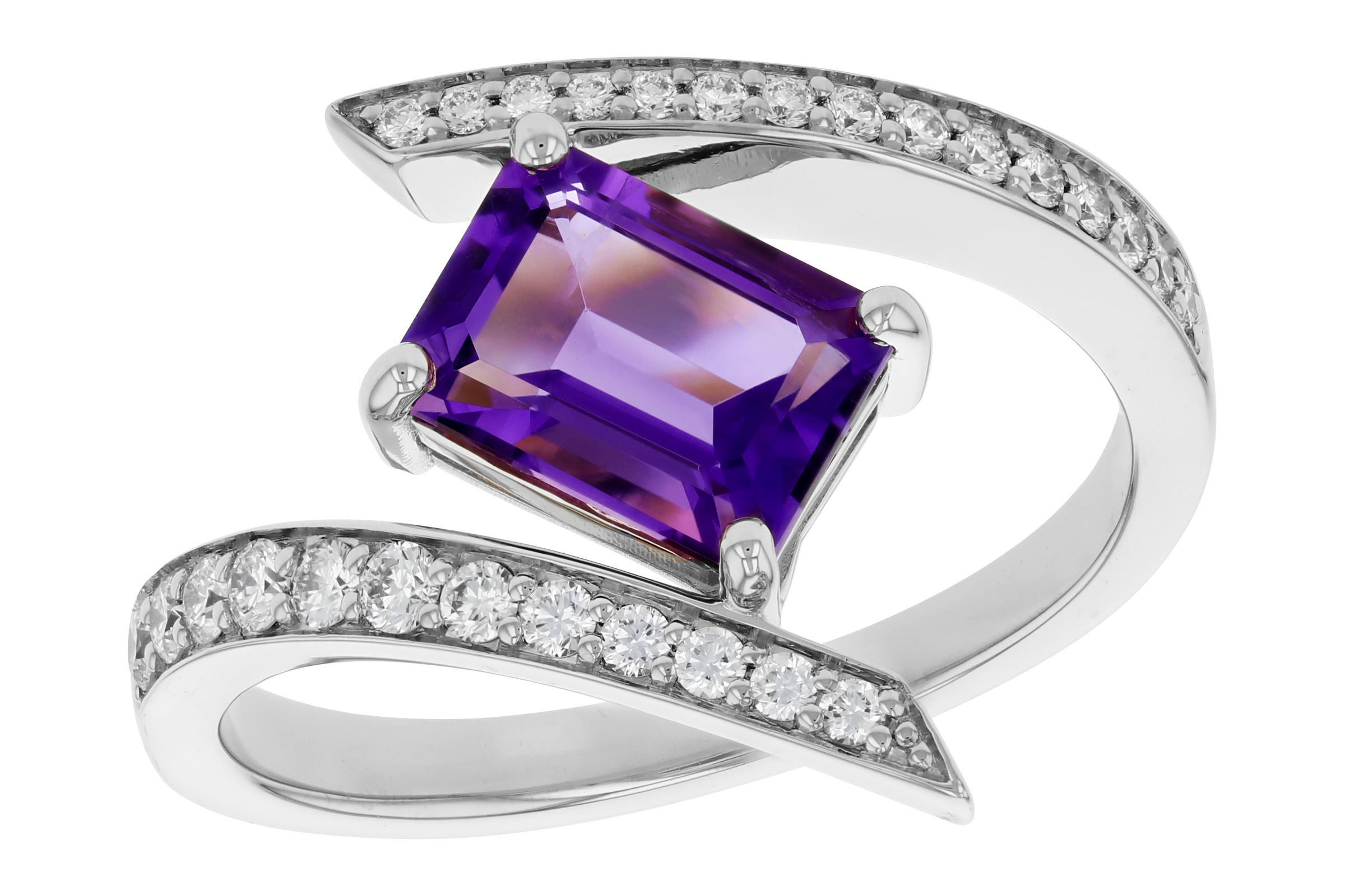 A302-76063: LDS RG 1.36 AMETHYST 1.63 TGW (8x6MM AMY)