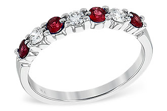 B212-80590: LDS WED RG .35 RUBY .55 TGW