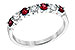 B212-80590: LDS WED RG .35 RUBY .55 TGW