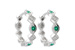 B213-65163: EARRINGS .13 EMERALD .18 TGW