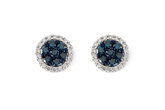 B214-59663: EARR .45 BLUE DIA .70 TW