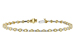 B215-54199: BRACELET 2.22 YELLOW DIA 3.04 TW