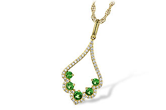 B217-27854: NECK .34 GREEN GARNET .53 TGW