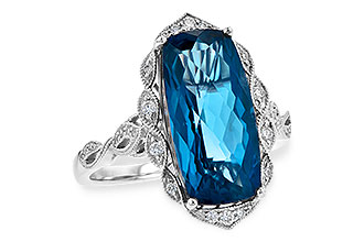 B217-28736: LDS RG 6.75 LONDON BLUE TOPAZ 6.90 TGW