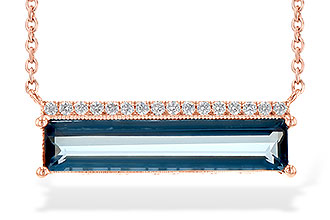 B217-33327: NECK 2.70 LONDON BLUE TOPAZ 2.80 TGW