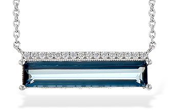 B217-33327: NECK 2.70 LONDON BLUE TOPAZ 2.80 TGW