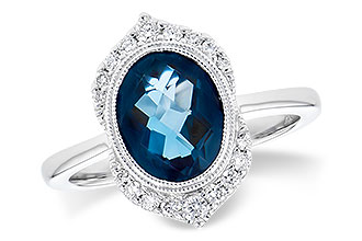 B300-07881: LDS RG 1.86 LONDON BLUE TOPAZ 2.00 TGW