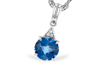 B300-96036: NECK 1.60 LONDON BLUE TOPAZ 1.61 TGW (7MM RD)