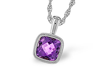 B300-97827: NECKLACE .82 AMETHYST