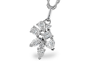 B300-97872: NECKLACE .90 TW FANCY CUT DIAS