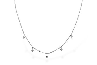 B300-98781: NECKLACE .19 TW (18")