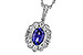 B301-83336: NECKLACE .80 TANZANITE 1.15 TGW (7x5MM OV)