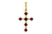 B301-84245: PENDANT .34 TW RUBY .42 TGW