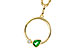 B301-84254: NECKLACE .20 EMERALD .22 TGW