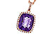 B301-85145: NECKLACE 4.57 AMETHYST 4.81 TGW (12x10MM CU)