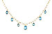 B301-85172: NECKLACE 4.10 TW BLUE TOPAZ (17")