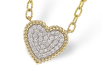 B301-87836: NECKLACE .32 TW (18")