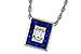 B301-89690: NECKLACE .84 SAPPHIRE TW 1.02 TGW