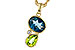 B301-90590: NECKLACE 2.43 SEMI-PREC (PER,LBT) 2.45 TGW