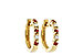 C028-21481: EARRINGS .17 RUBY .26 TGW