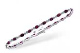 C210-99663: BRACELET 4.08 RUBY 4.55 TGW